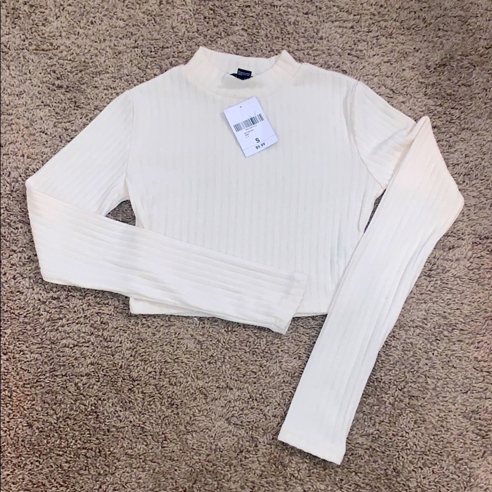 Forever 21 Top-Long Sleeve (Ivory)